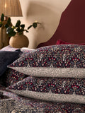 William Morris At Home Indigo or Raspberry Blue Flowerpot 220 Thread Count Duvet Cover and Pillowcase Set