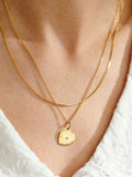 Posh Totty Designs heart birthstone necklace pendant, UK version