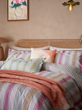 Yvonne Ellen Multi Wobble Stripe duvet cover set (British brand)