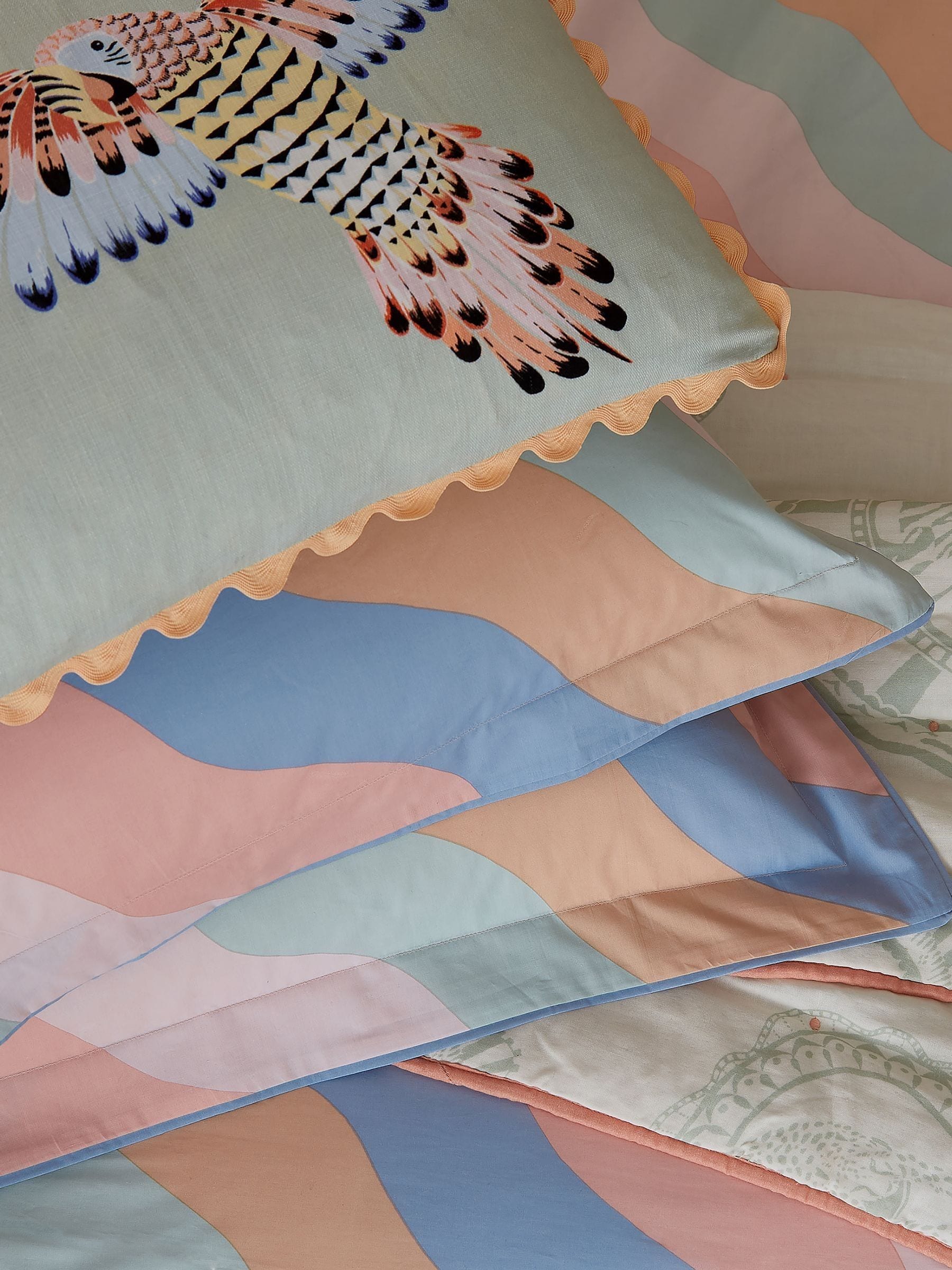 Yvonne Ellen Multi Signature Stripe duvet cover set (British brand)