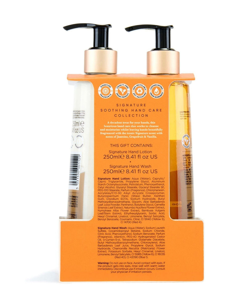 Sanctuary Spa Signature Soothing Handcare Collection gift set with hand wash and lotion 250ml (British brand)