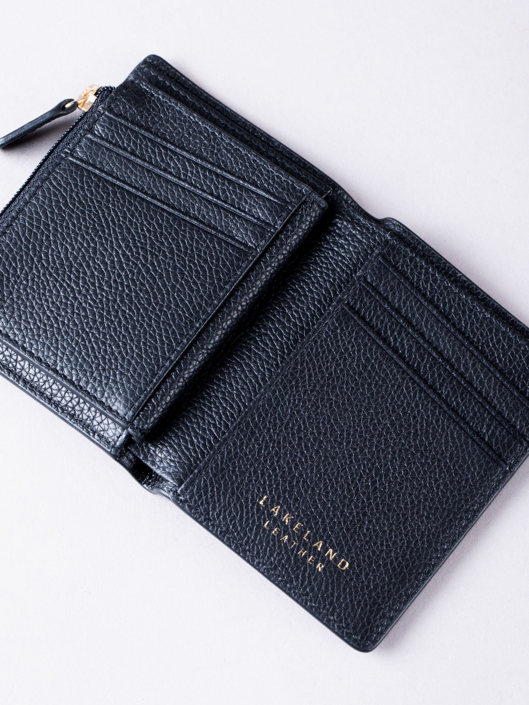 Lakeland Leather black cardholder, imported from the UK