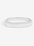 Gold Plated Polished Rectangular Bangle 12mm Wide 50mm Length