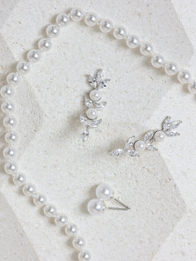 Next Silver Plated 6mm Knotted Pearl Necklace- Buy online at McGrocer