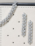 Jon Richard Metallic Rhodium Plated and Cubic Zirconia Navette Bracelet