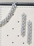 Jon Richard Metallic Rhodium Plated and Cubic Zirconia Navette Bracelet