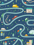 Hoopla Walls Blue Road Trip 10m Wallpaper