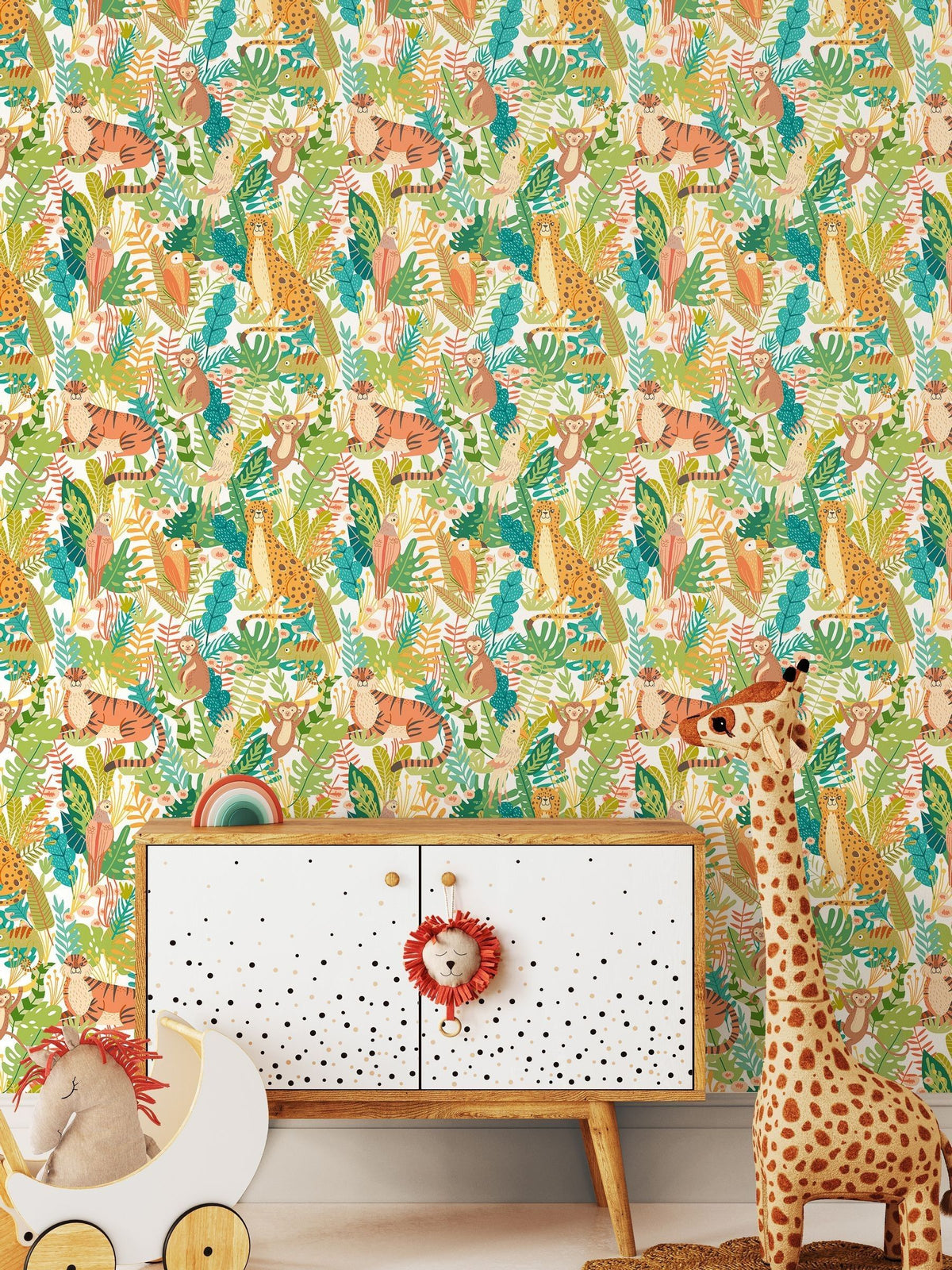 Hoopla Walls Animal Kingdom wallpaper 10m roll - British product