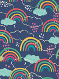 Hoopla Walls Blue Rainbow Love wallpaper 10m, UK version