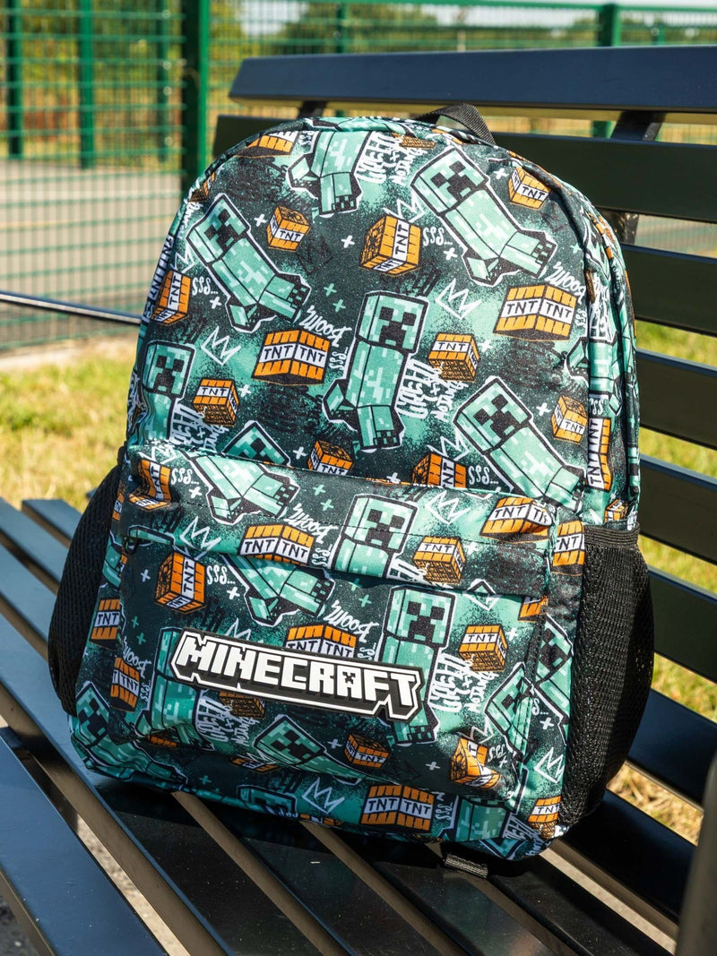 Vanilla Underground multicoloured Minecraft backpack (British brand)