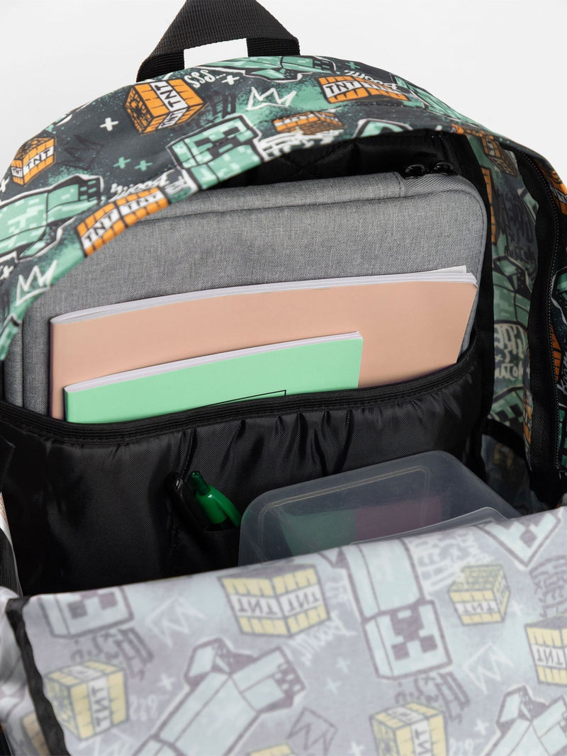 Vanilla Underground multicoloured Minecraft backpack (British brand)