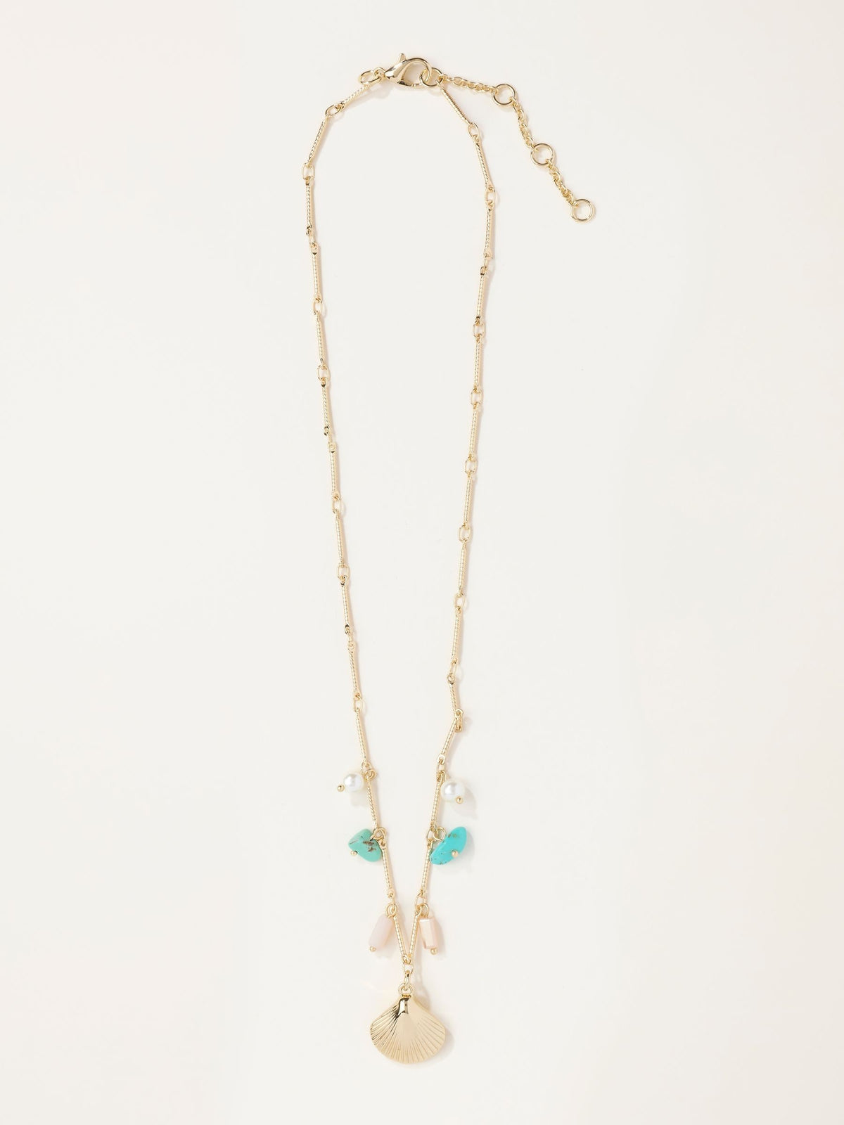 FatFace gold tone shell charm necklace - British product