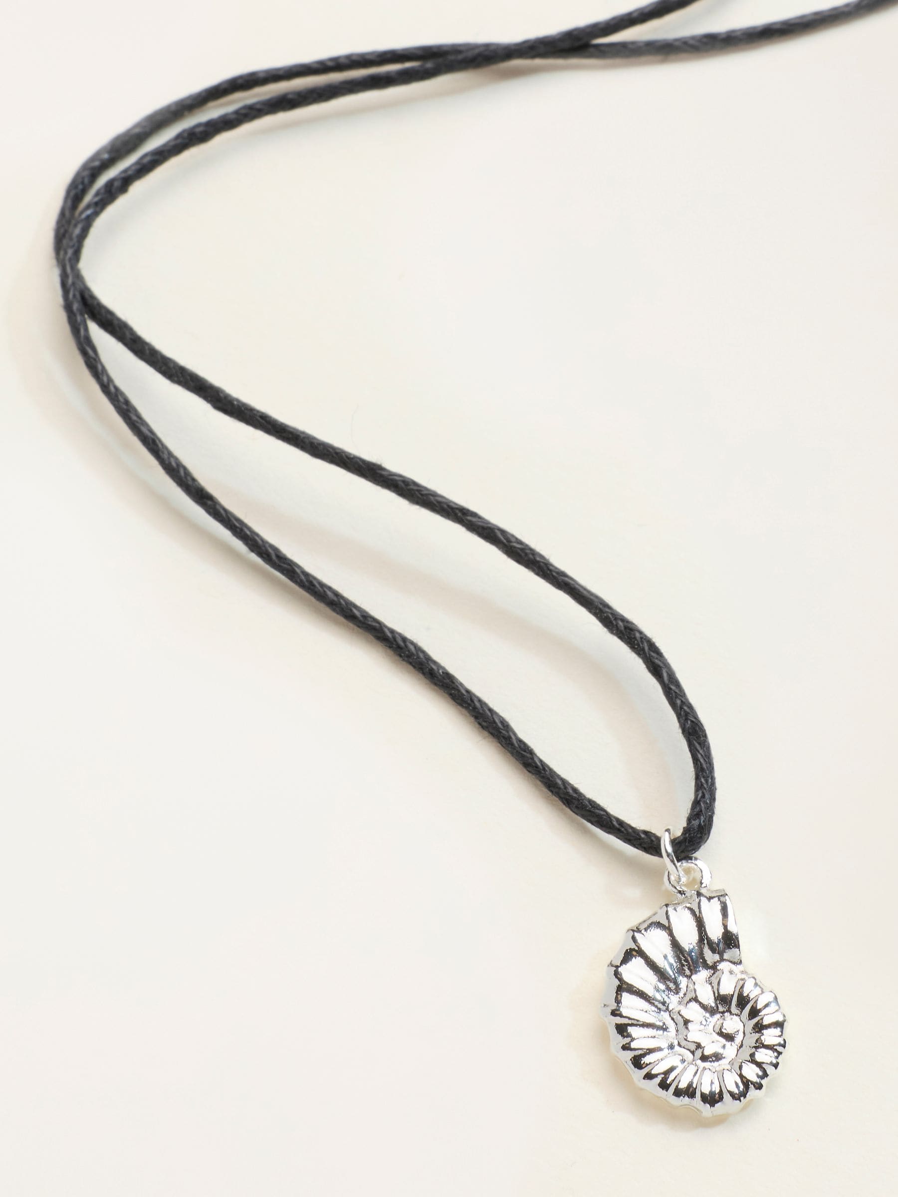 FatFace silver tone shell cord necklace - British product