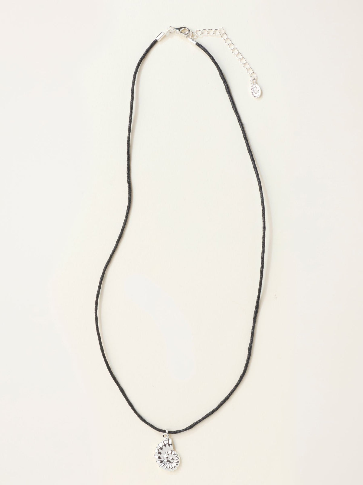 FatFace silver tone shell cord necklace - British product