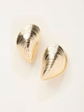 FatFace gold tone large shell earrings - British product