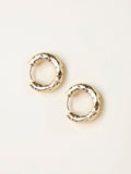 FatFace gold tone hammered hoop earrings, UK version