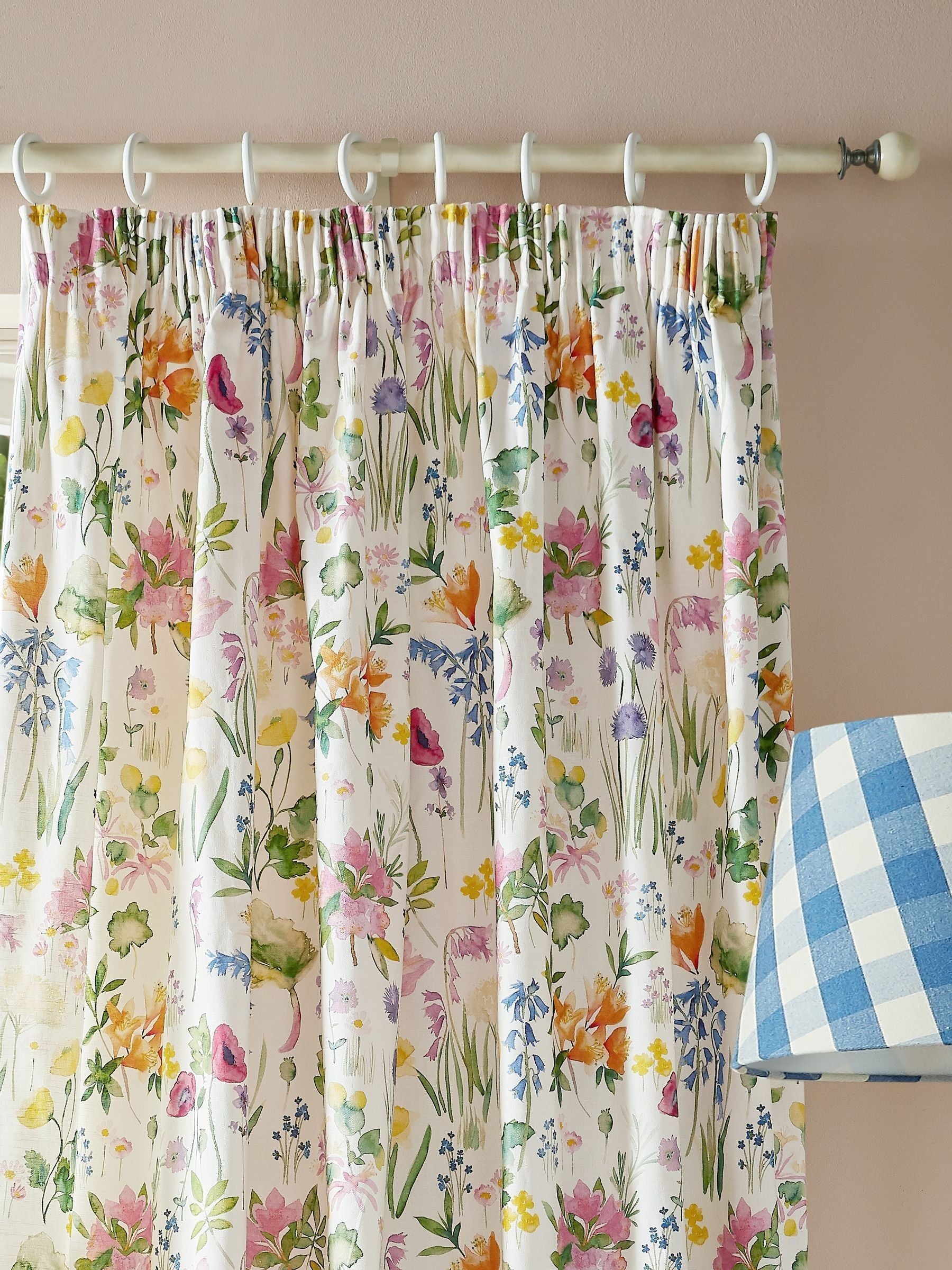 Bluebellgray Isolation Garden pencil pleat curtains 229x183cm - British product