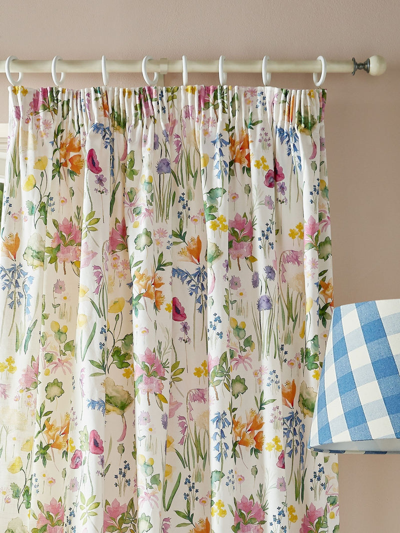 Bluebellgray Isolation Garden pencil pleat curtains 229x183cm - British product