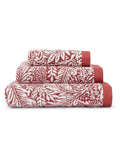 William Morris Larkspur brick orange hand towel (British brand)