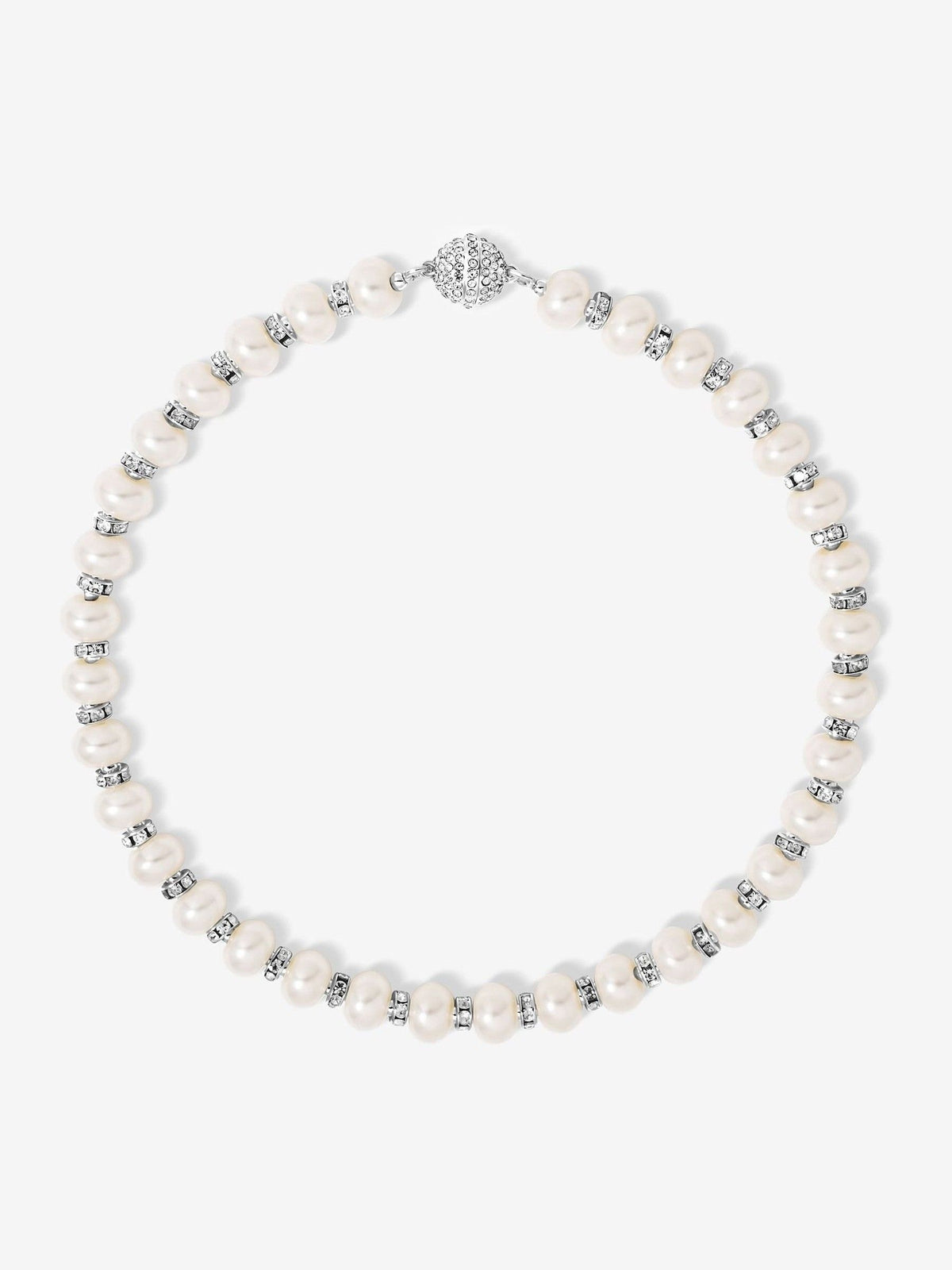 Jon Richard gold tone knotted 8mm pearl rope necklace 910mm, UK version