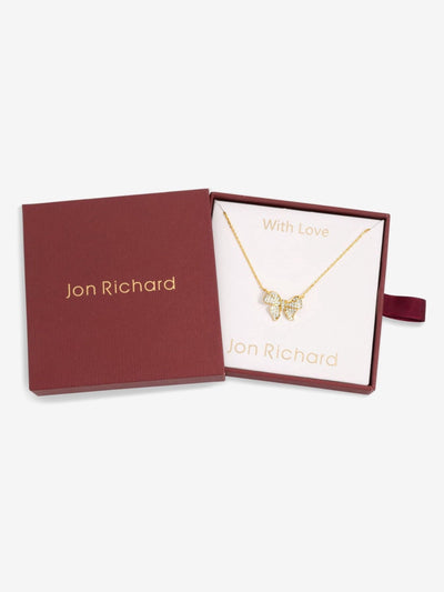 Next Jon Richard Gold 18K Plate Bow Pendant - Gift Box- Buy online at McGrocer