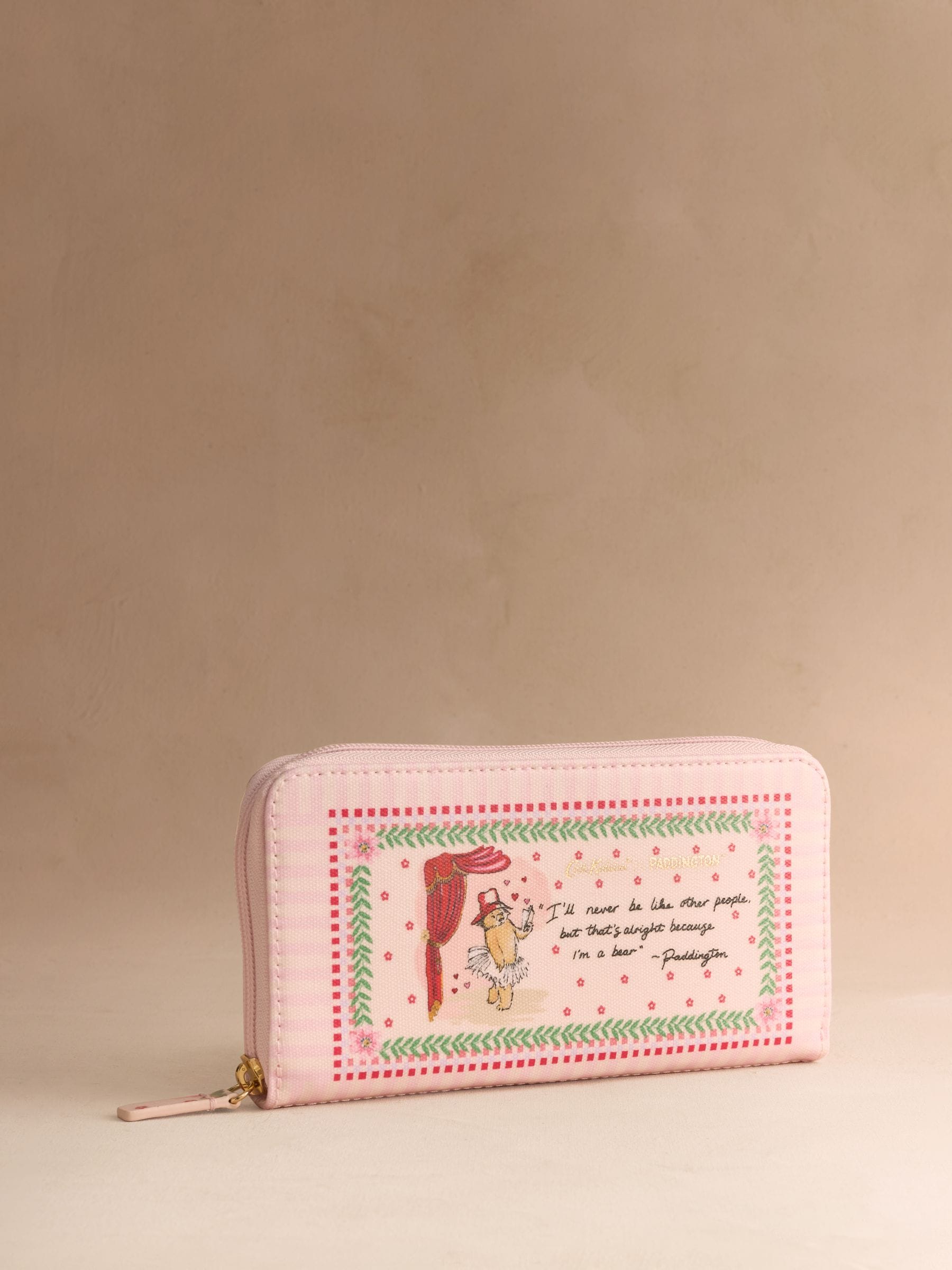 Cath Kidston Pink Paddington Blossom continental wallet, UK version