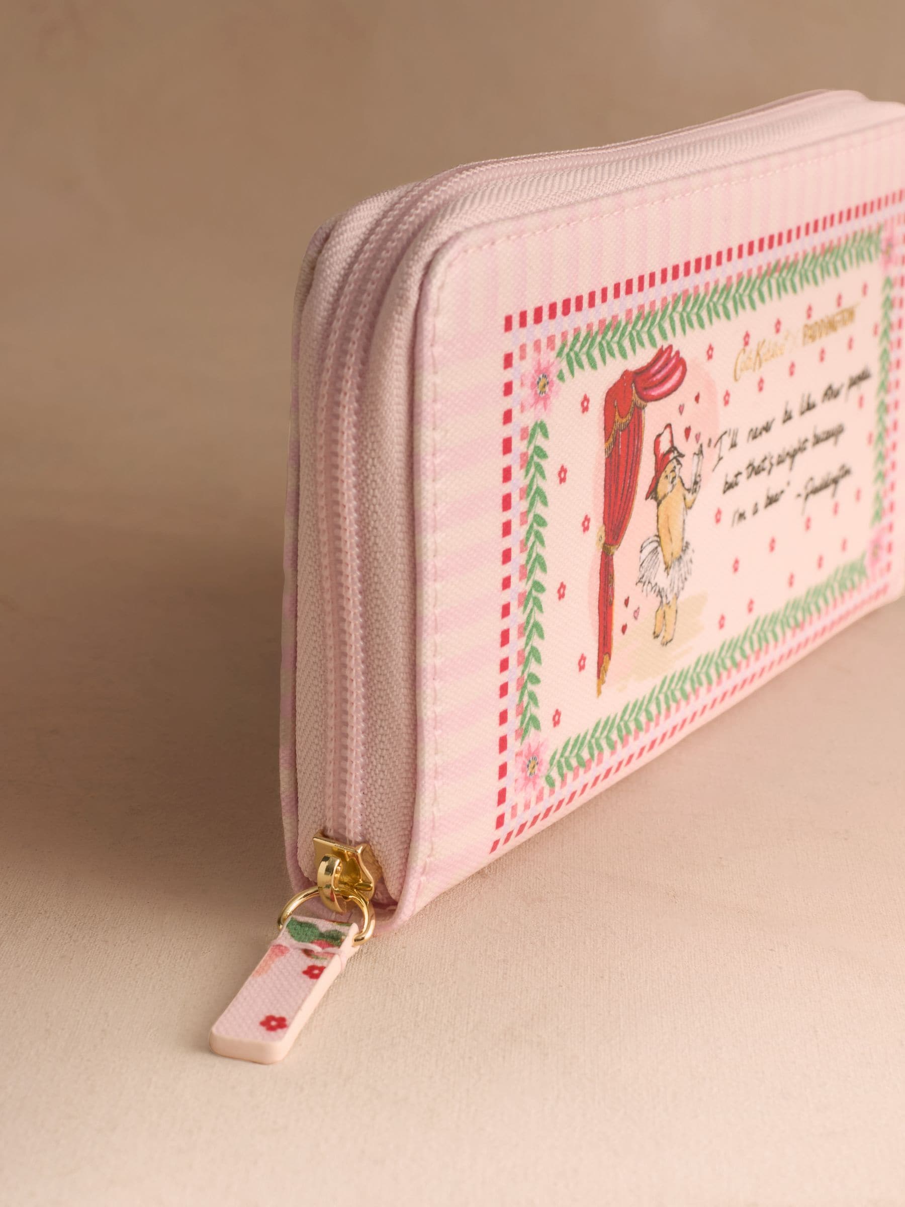 Cath Kidston Pink Paddington Blossom continental wallet, UK version