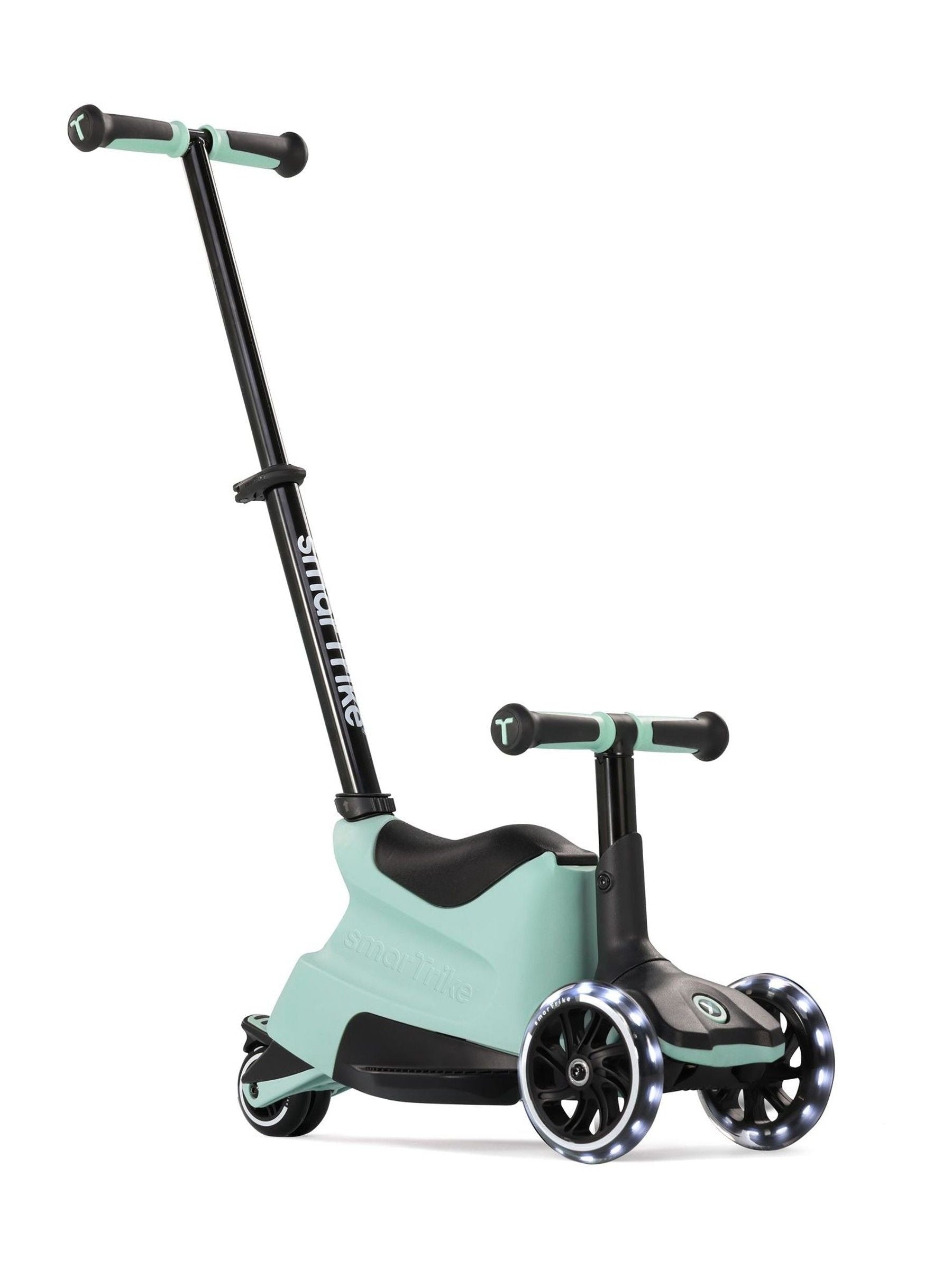 smarTrike Xtend Ride-On Plus scooter soft green, imported from the UK
