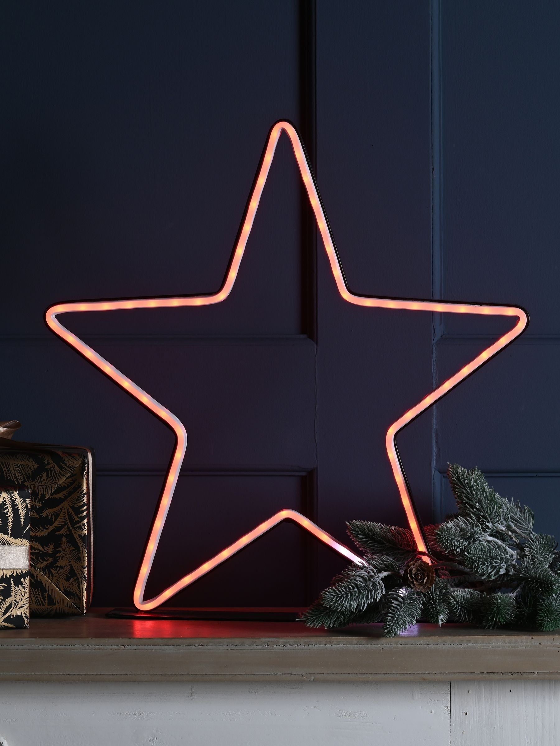 40cm neon flex star with remote control, imported from the UK