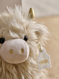 Chic Hamish Highland Cow doorstop, imported from the UK