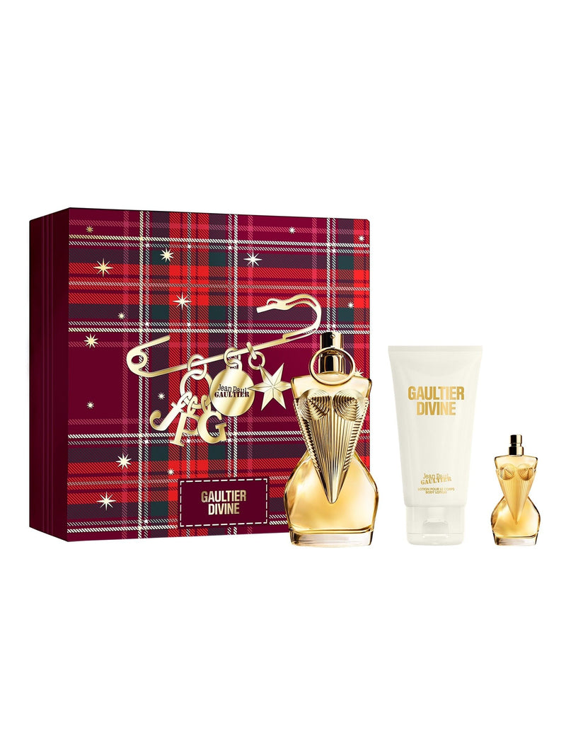 Jean Paul Gaultier Gaultier Divine Eau de Parfum 50ml, Pour Le Corps Body Lotion 75ml & Eau de Parfum 6ml Gift Set