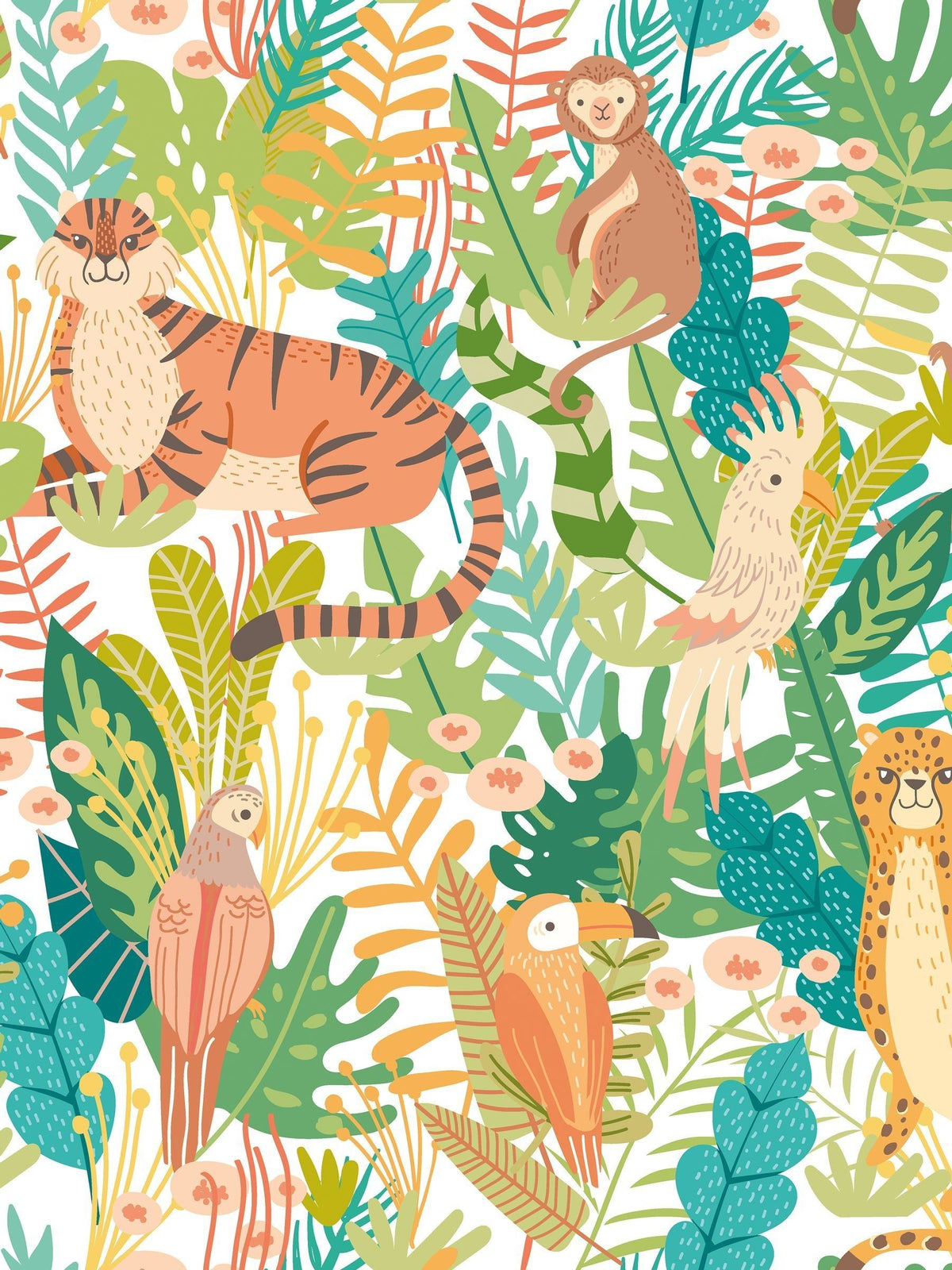 Hoopla Walls Apple Riot Animal Kingdom A4 Wallpaper Sample