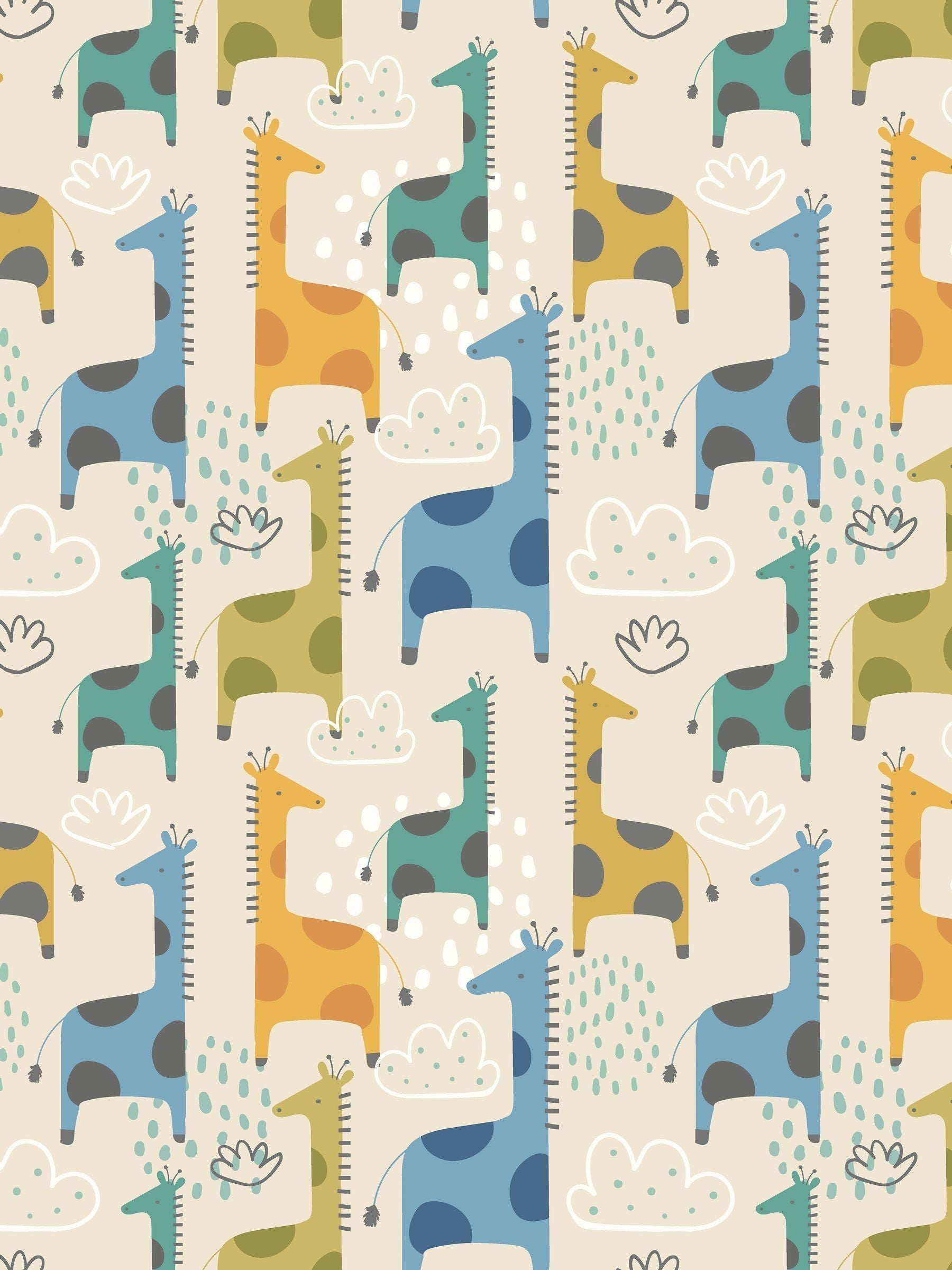 Hoopla Walls Denim Mix Graffiti Friends A4 Wallpaper Sample