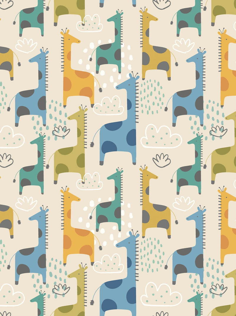 Hoopla Walls Denim Mix Graffiti Friends A4 Wallpaper Sample