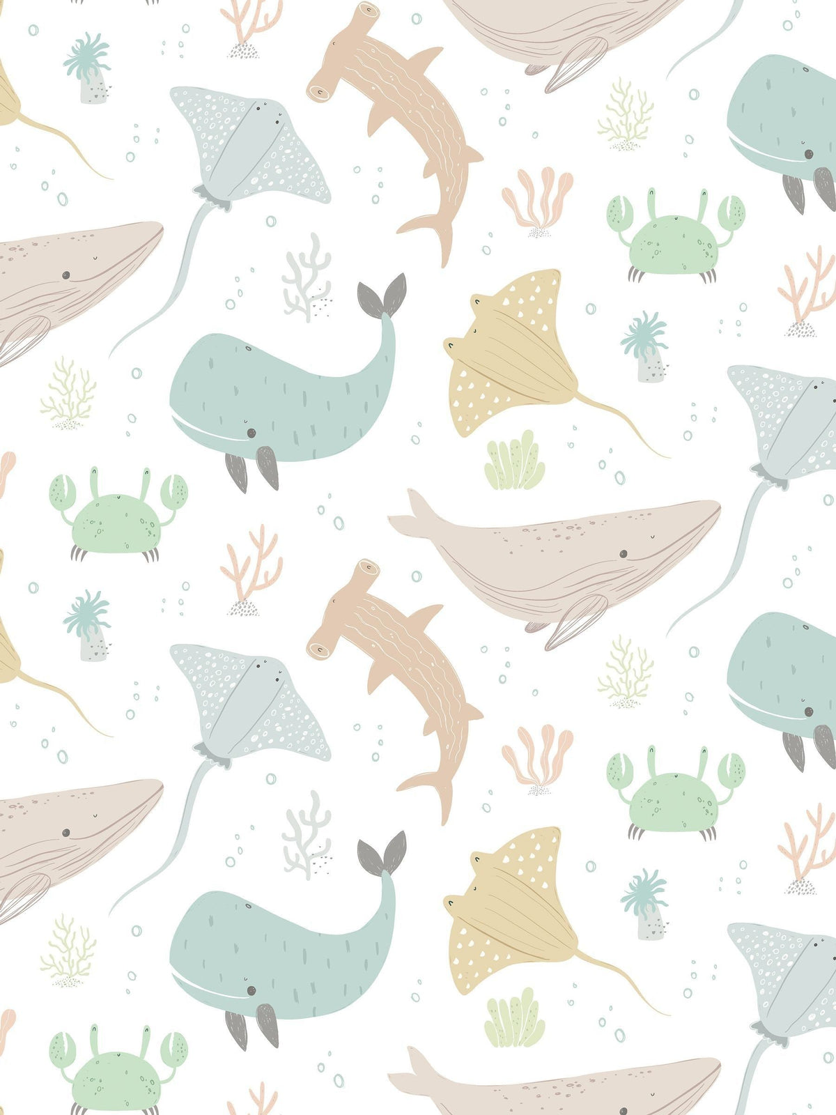 Hoopla Walls Honeycomb Ocean Adventure A4 Wallpaper Sample