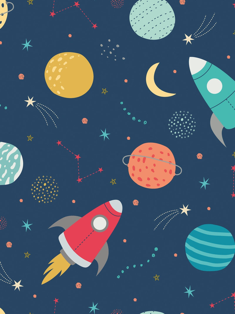 Hoopla Walls wallpaper sample Ink Scarlet Lift Off A4, UK version