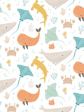 Hoopla Walls Seafoam Spice Ocean Adventure A4 Wallpaper Sample