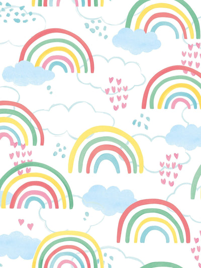 Next Hoopla Walls Fruit Salad Rainbow Love Wallpaper Sample A4- Buy online at McGrocer