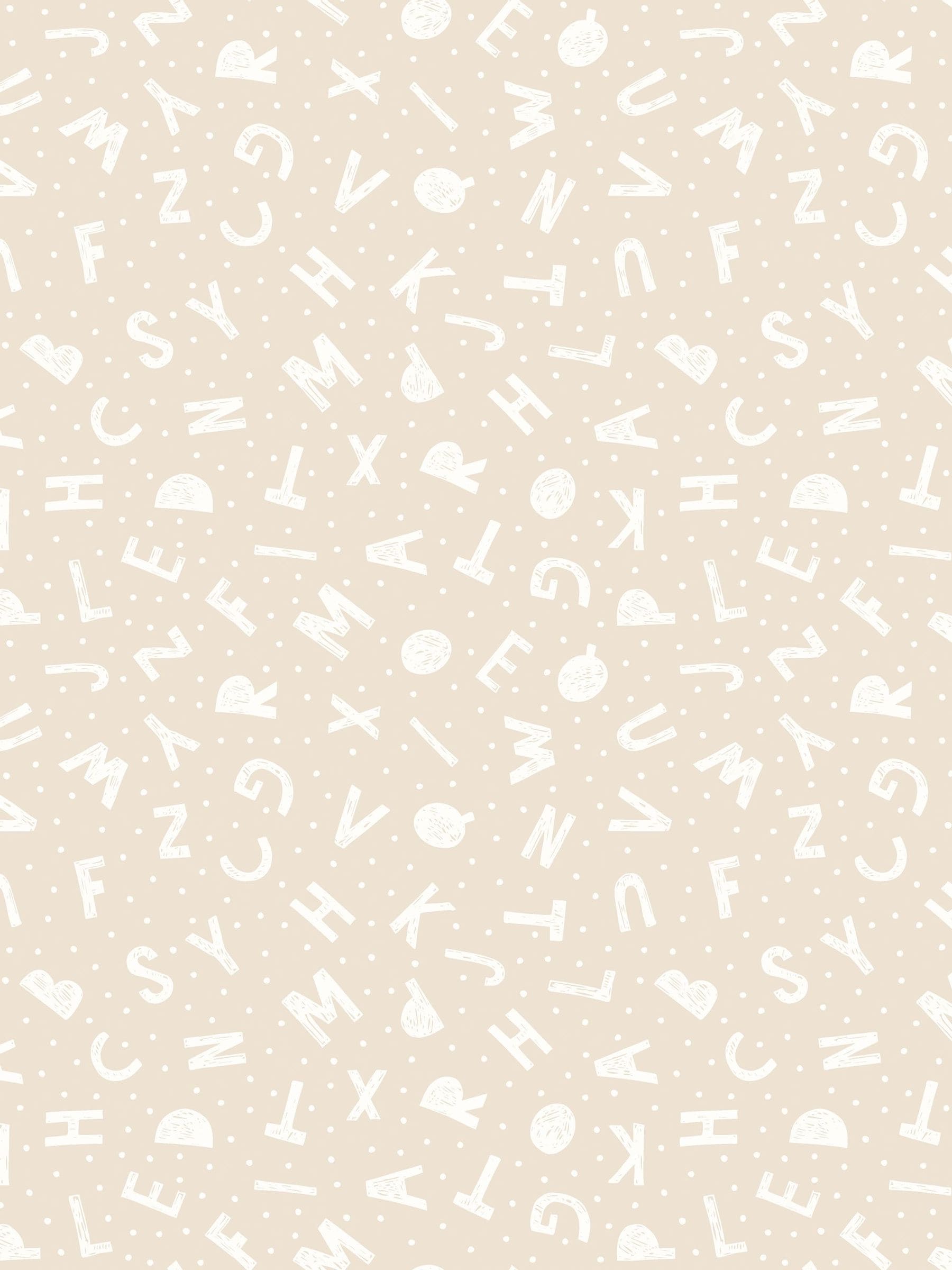 Hoopla Walls Alphabet Jumble A4 Wallpaper Sample