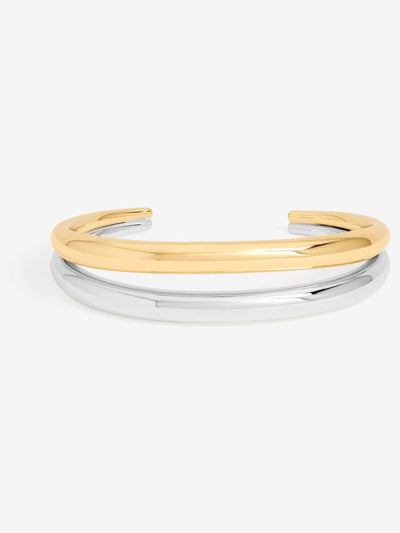 Next Jon Richard Gold Two Tone Double Row Cuff- Buy online at McGrocer
