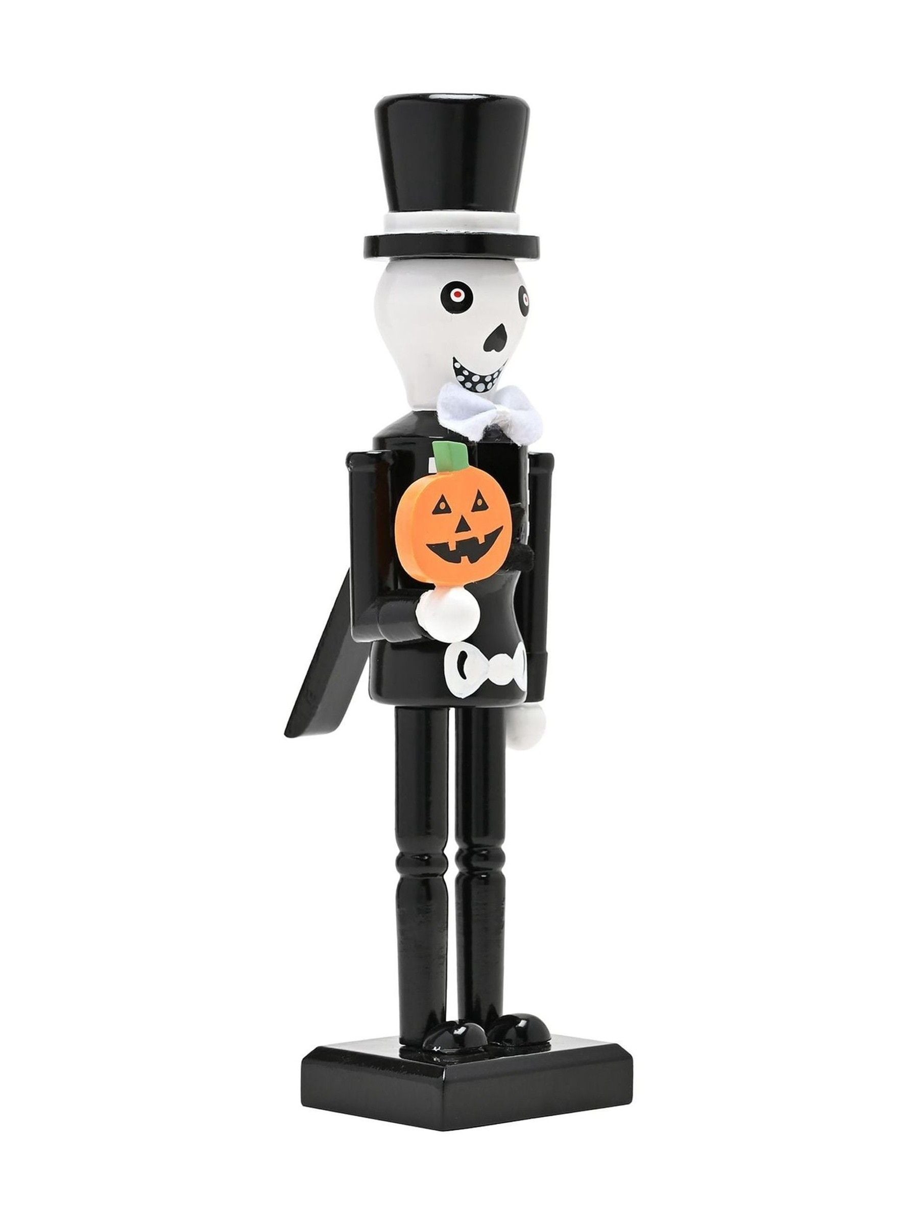 Widdop black wooden skeleton nutcracker 10 inch (British brand)