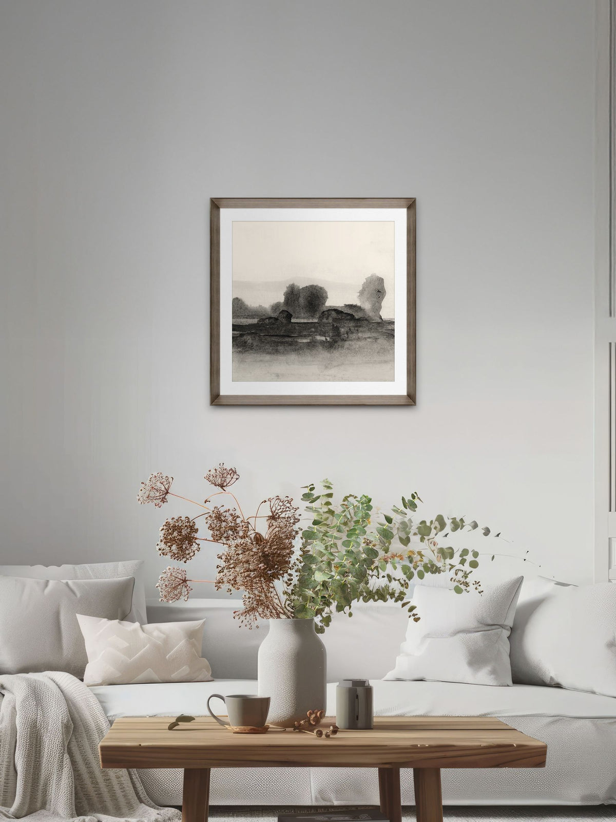Brookpace Lascelles abstract wall art Land I 50x50cm, UK version