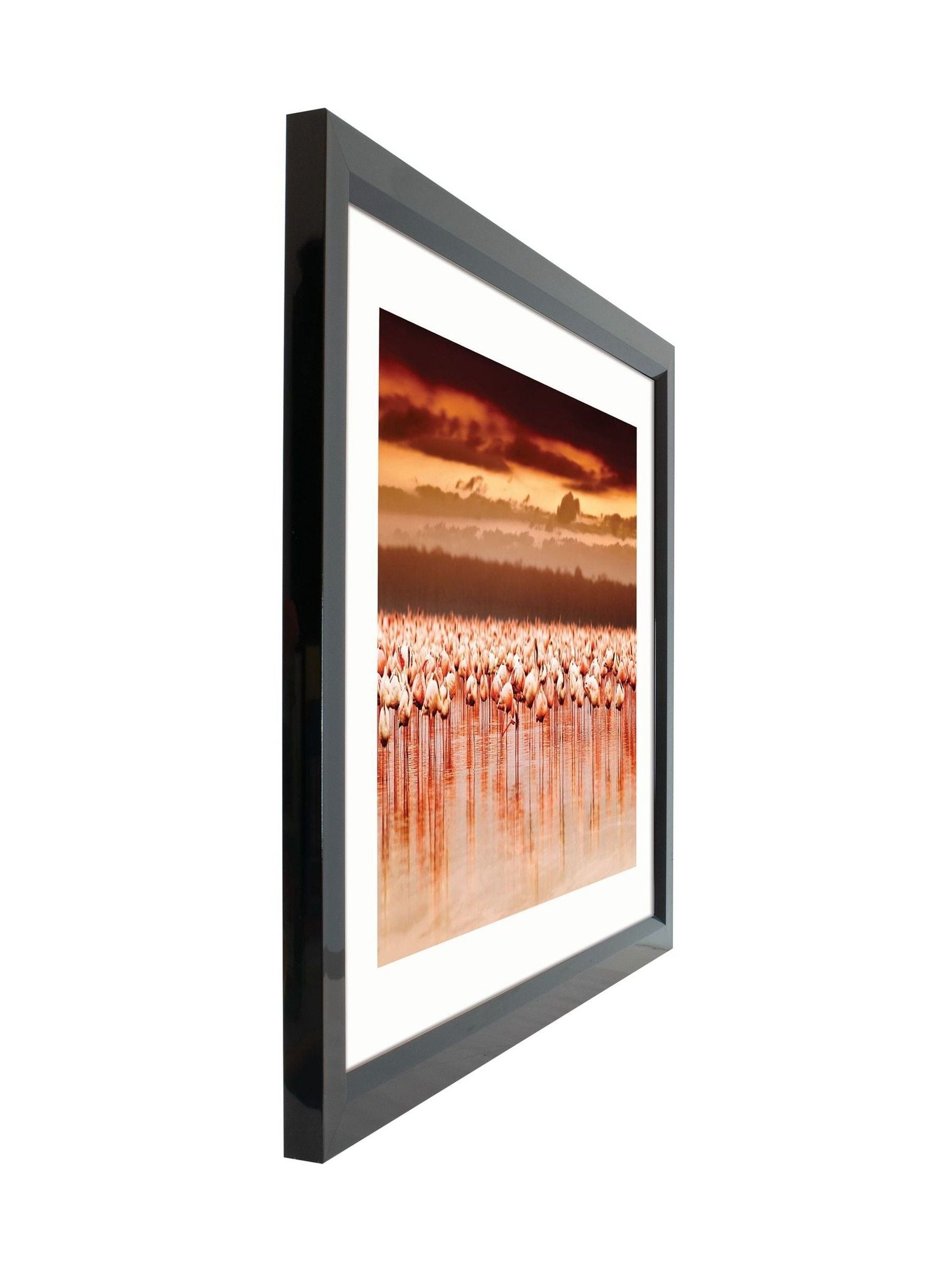 Brookpace Lascelles wall art flamingo design 81x61cm, imported from the UK