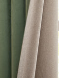 Furn Green Verso reversible blackout eyelet curtains 229cm x 183cm, imported from the UK