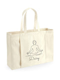 Loveabode personalised yoga tote bag with mat holder (British brand)