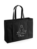 Loveabode personalised yoga tote bag with mat holder (British brand)