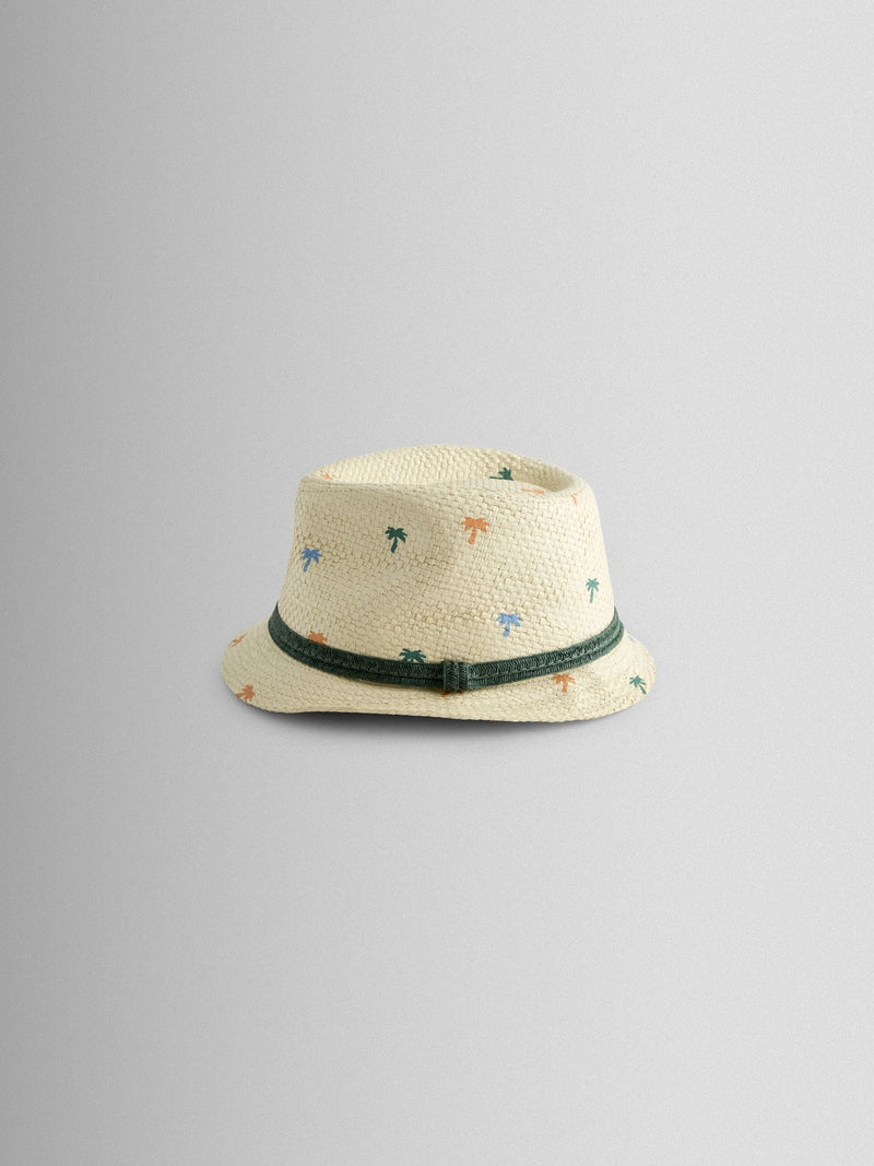 JoJo Maman Bébé palm tree trilby hat - British product