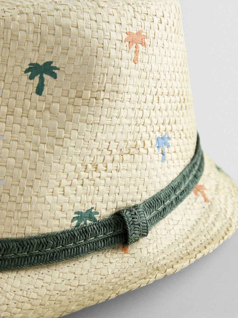 JoJo Maman Bébé palm tree trilby hat - British product