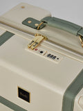 Rock Luggage Cream Vintage cabin suitcase 55cm (British brand)