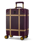 Rock Vintage Purple Cabin Suitcase - British product
